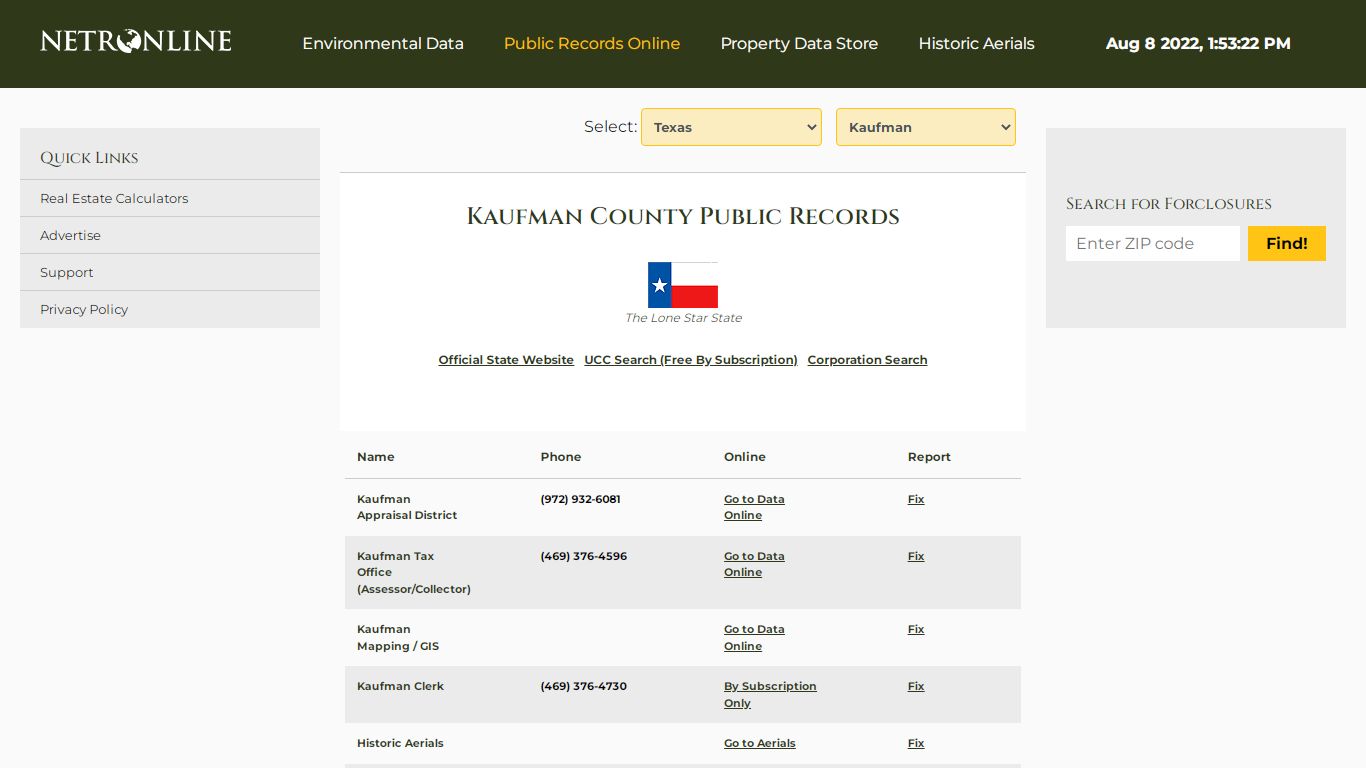 NETR Online • Kaufman • Kaufman Public Records, Search ...